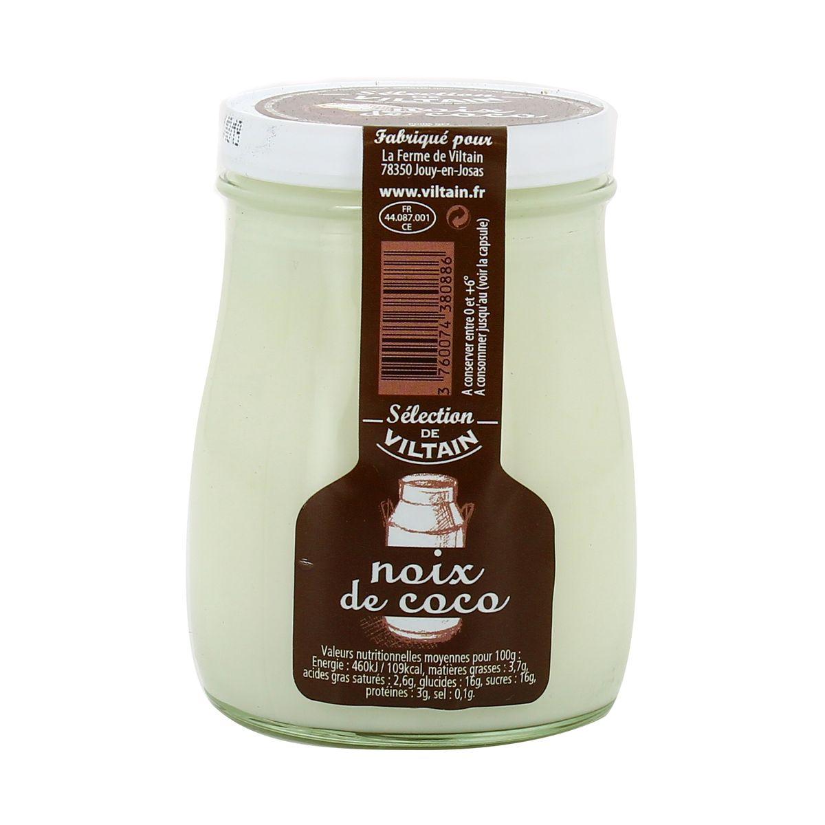 Ferme de Viltain - Yaourt Lait Entier Saveur Noix de Coco