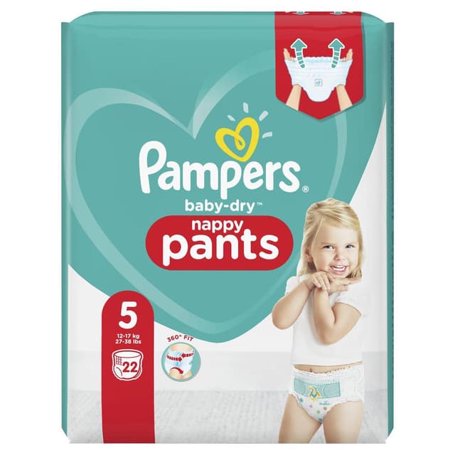 8001841461786 - Pampers Babydry Pants - Couches culottes T5 12/17kg 