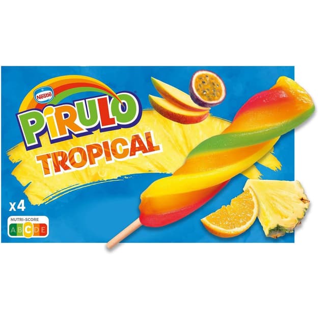 5010238022786 - Pirulo - Glaces à l'eau saveur tropicale