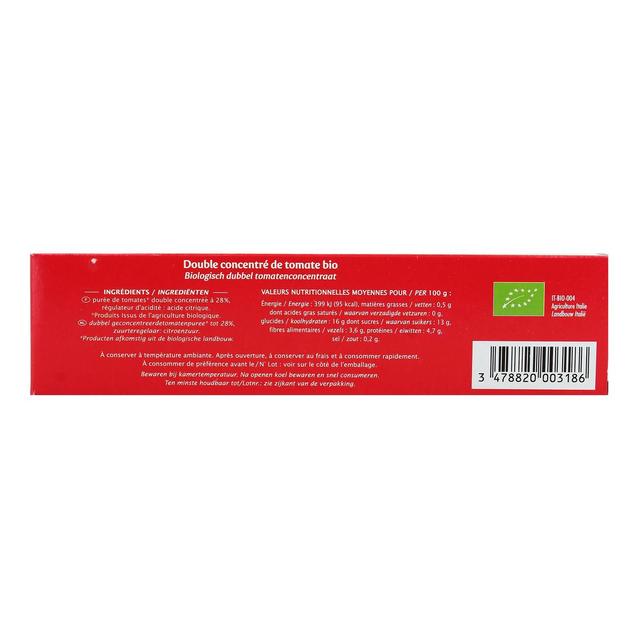 3478820003186 - Jardin Bio Etic - Double concentré de tomate Bio Sans sel ajouté