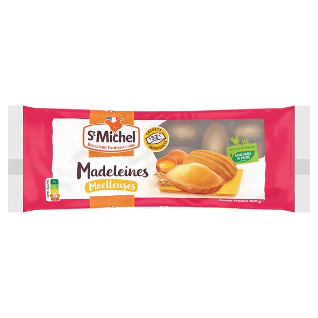 3178530414486 - St Michel - Madeleines moelleuses nature sachets individuels