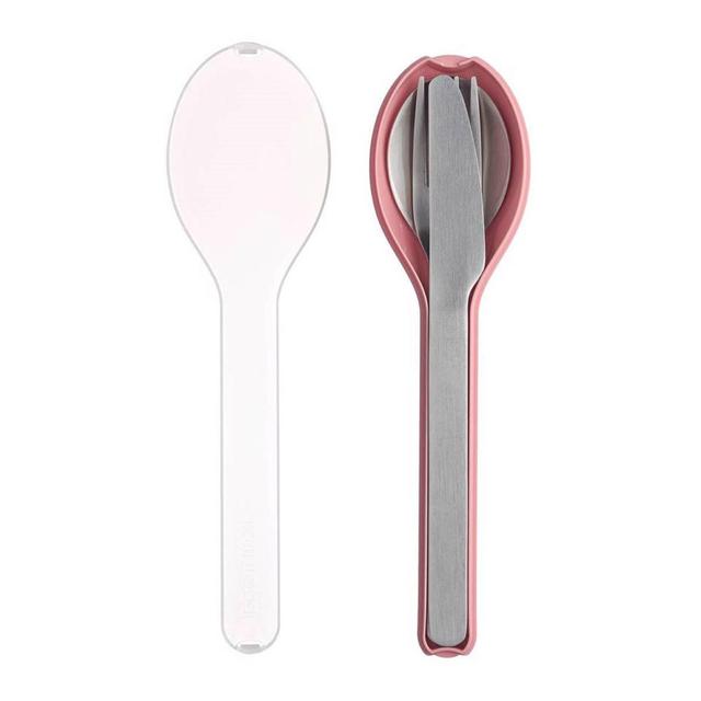 8711269934686 - Mepal -  Set de 3 couverts inox Ellipse  - nordic pink 