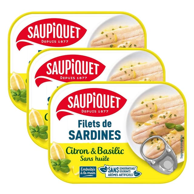 2050000305986 - Saupiquet - Filets de Sardines Citron et Basilic
