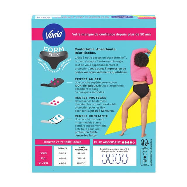 3574661776286 - Vania - Culotte menstruelle Taille XS/S