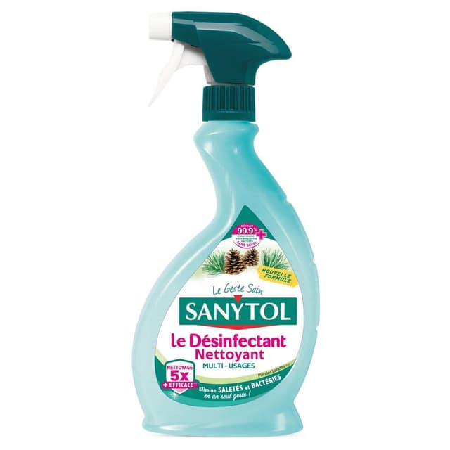 3045206300087 - Sanytol - Spray Désinfectant Nettoyant Multi-usages Pin de Méditerranée