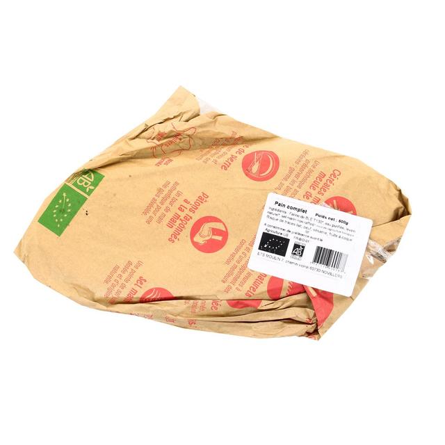 3760116600187 - Etablissements Moulin - Pain Frais Complet Bio