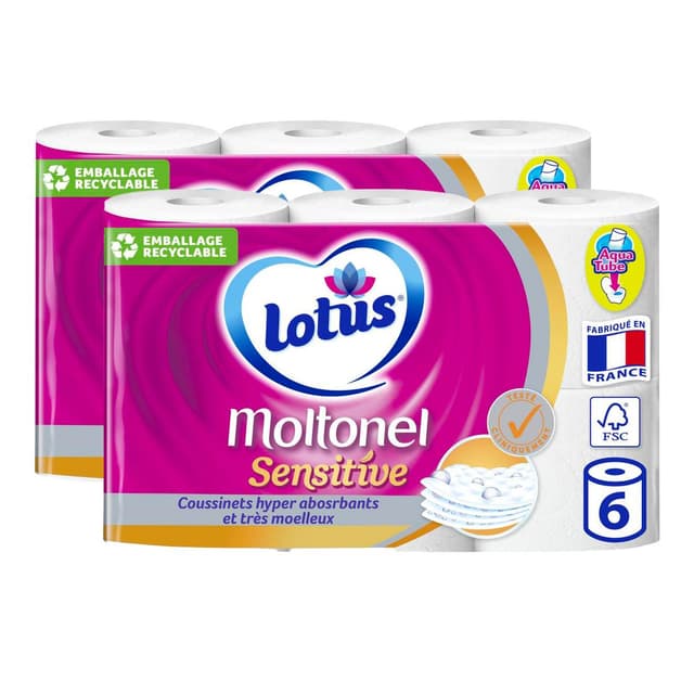 2050000310287 - Moltonel - Papier toilette sensitive 4 épaisseurs