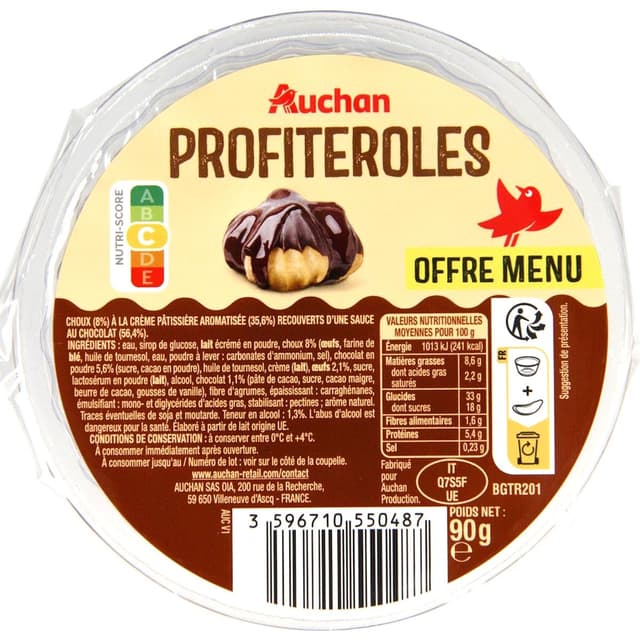 3596710550487 - Auchan - Profiteroles
