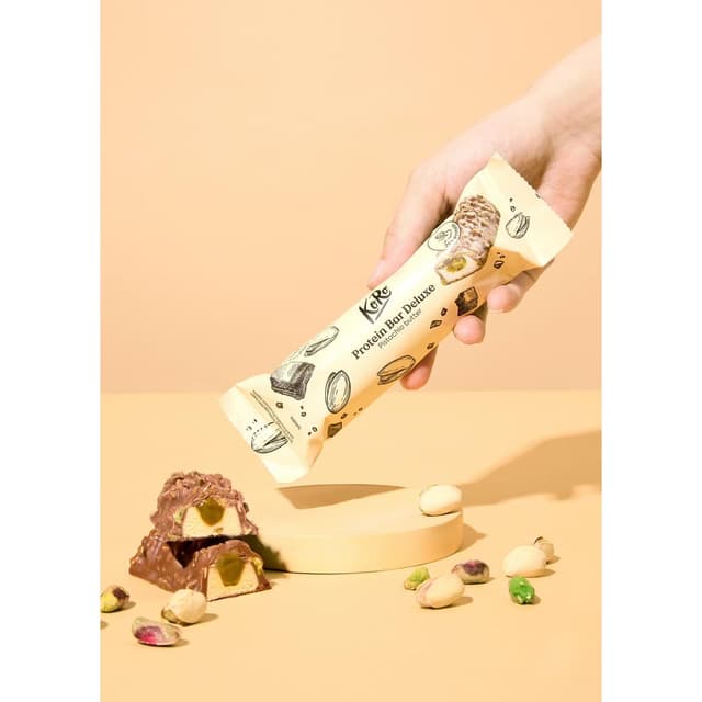 4255582800487 - Koro - Barre protéinée Deluxe pistache 