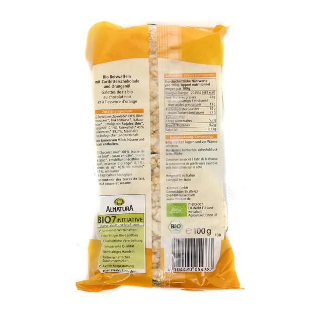 4104420054387 - Alnatura - Galettes de riz choco orange bio x6