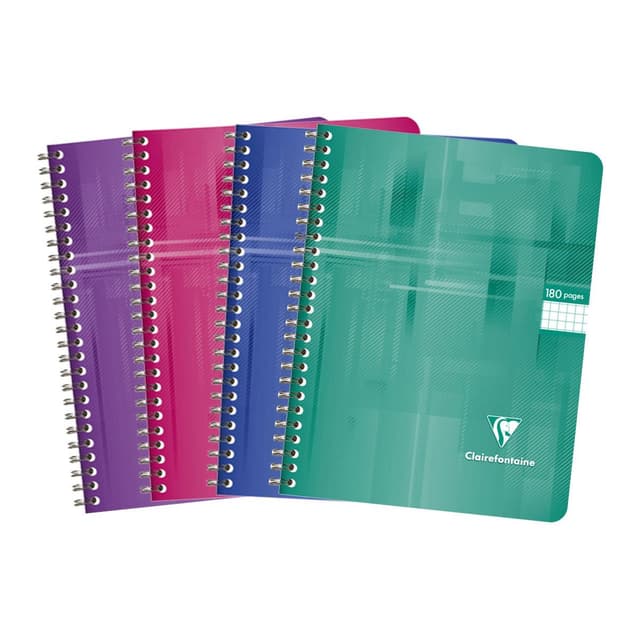 3037922576587 - Clairefontaine - Cahier à spirales 17 x 22 cm petits carreaux