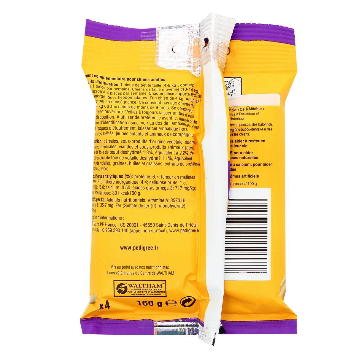 5998749139387 - Pedigree - Son Os à Mâcher Mini Jumbone Boeuf Volaille - Friandise Récompense pour petit et moyen chien x4