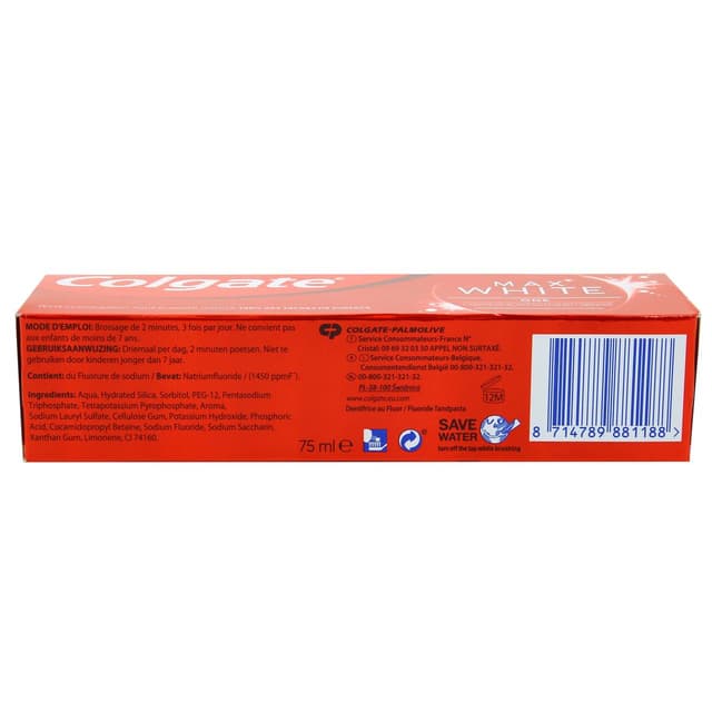 8714789881188 - Colgate - Dentifrice Max White One