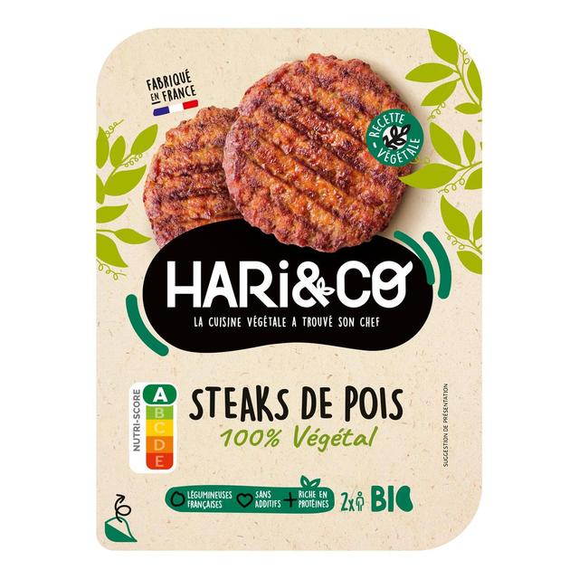3760257091288 - HARI&CO - Steak Original Végétal de Pois Bio