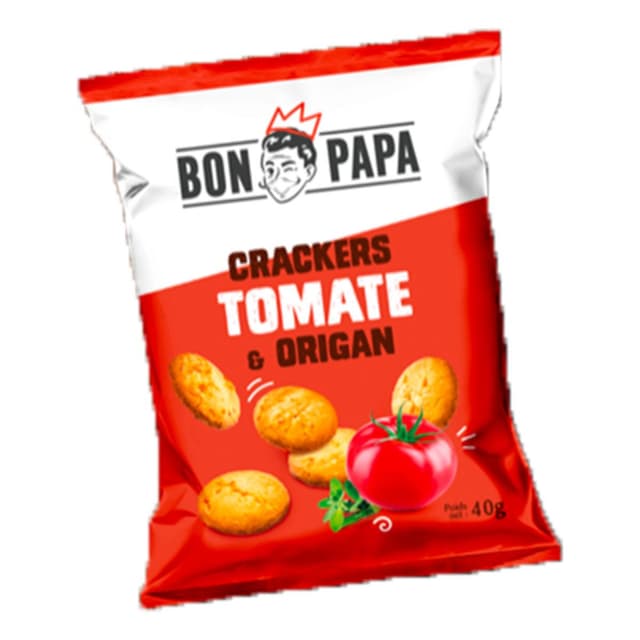 3760250161988 - Bon Papa - Crackers saveur Tomate & Origan