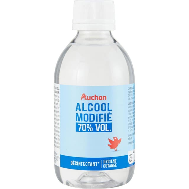 3596710512188 - Auchan - Alcool modifié à 70°