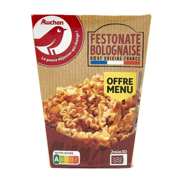 3596710393688 - Auchan - Box Festonate à la Bolognaise Sans Couverts