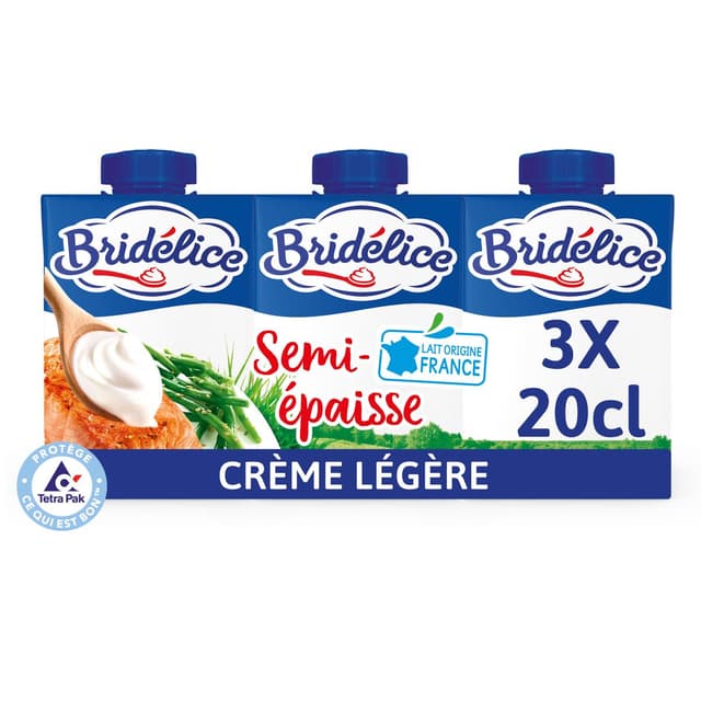 3155251205388 - Bridélice - Crème 18% Mg Légère Semi Epaisse UHT
