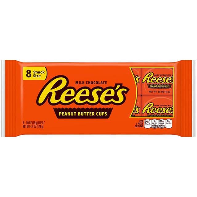 0034000405688 - Reese 's - 8 Cups au beurre de cacahuète saveur chocolat au lait