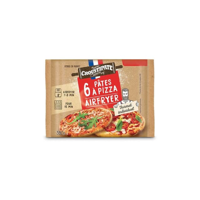 3392590205888 - Croustipâte - Pâtes à Pizza Ronde et Moelleuse Air Fryer