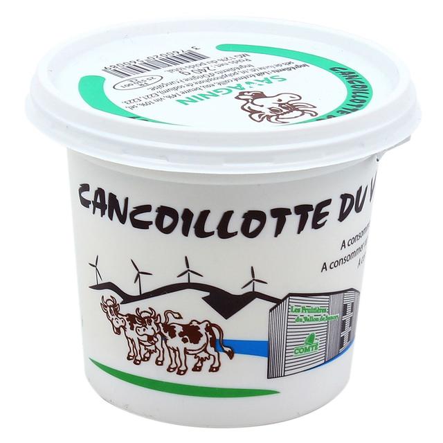 3760020560089 - Les Fruitières Du Vallon De Sancey - Cancoillotte au Vin du Jura Savagnin 12%MG du Vallon de Sancey - Lait de vache pasteurisé
