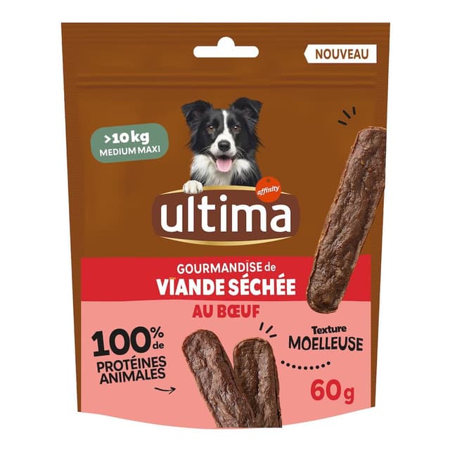 8410650640389 - Affinity - Ultima - Viande Séchée Boeuf Friandises pour moyen et grand chien