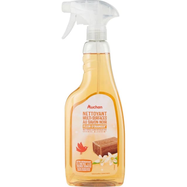 3596710532889 - Auchan - Spray multi-surfaces au savon noir parfum fleur d'oranger