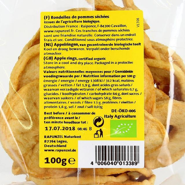 4006040063612 - Rapunzel - Rondelle de pomme séchées bio