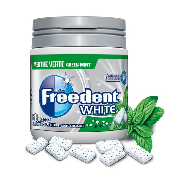 4009900483889 - Freedent - White Menthe verte sans sucres