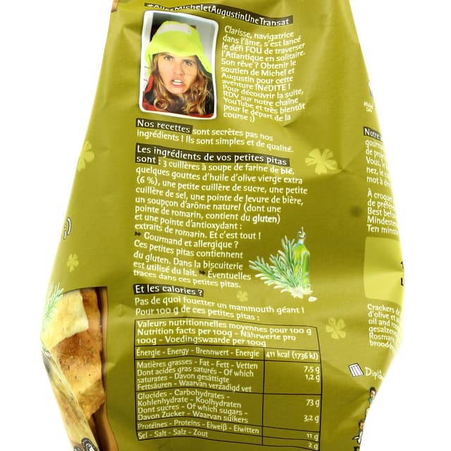 3760122964389 - Michel et Augustin - Petites pitas au romarin et pointe de sel