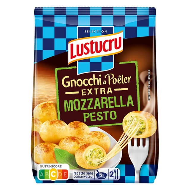 3240931544489 - Lustucru - Gnocchi à Poêler Extra Mozzarella & Pesto