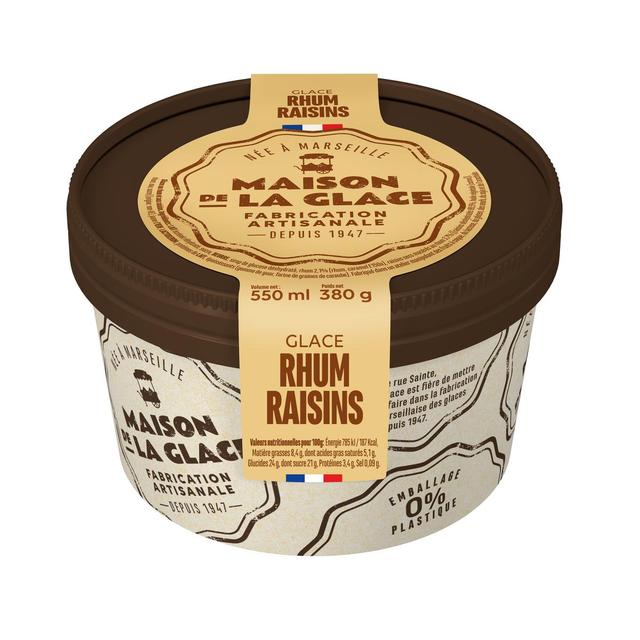 3760124195989 - Maison de la Glace - Glace Artisanale Rhum Raisin