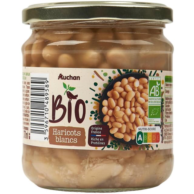 3596710489589 - Auchan BIO - Haricots Blancs Bio
