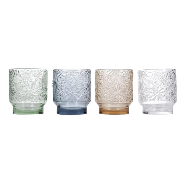 5410595779789 - Collection Flora - Verre 30cl bleu-gris Flora 