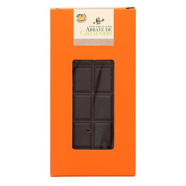 3760006120290 - Abbaye Notre Dame de Castagniers - Chocolat noir 55% aux écorces d'orange 