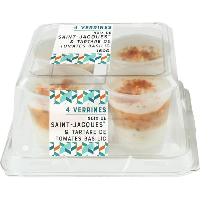 3700009281390 - Mix Buffet - Verrines Noix de St-Jacques Tartare et Tomate Basilic