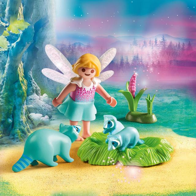 4008789091390 - PLAYMOBIL® Fairies - Fée avec ratons laveurs