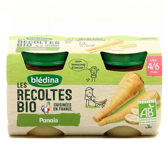 3041091302090 - Blédina - Les Récoltes Bio - Panais Bio, Dès 4/6 mois
