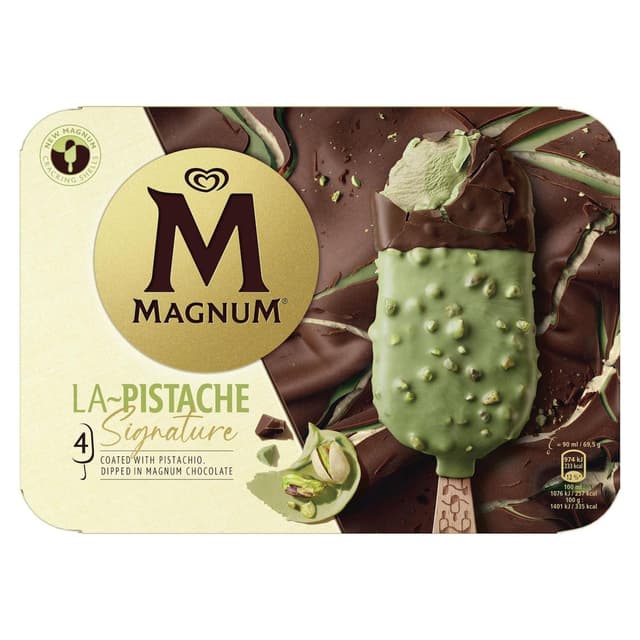 8721274812190 - Magnum - Bâtonnets glacés pistache chocolat au lait
