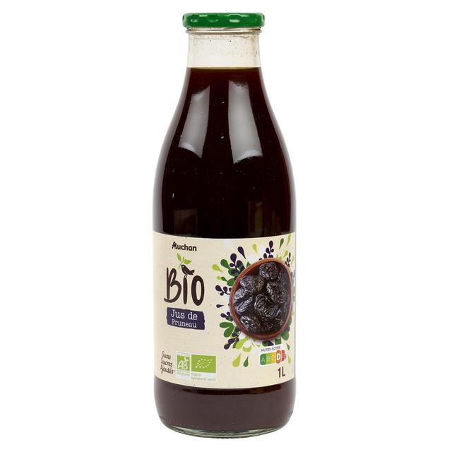 3596710473090 - Auchan BIO - Pur jus de pruneau bio sans sucres ajoutés