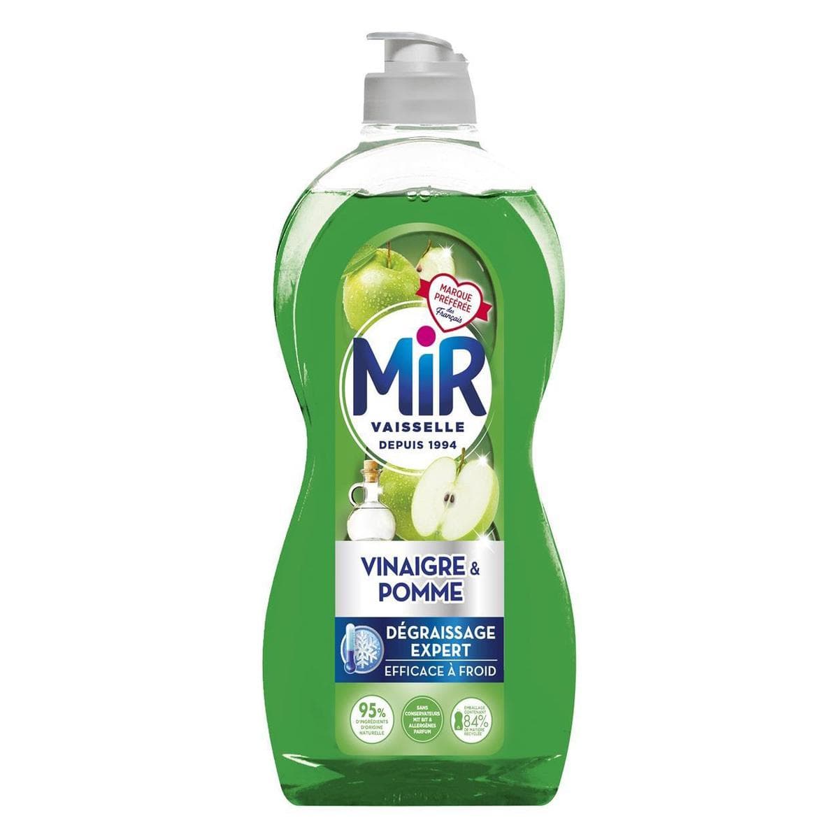 Livraison à domicile Mir Liquide Vaisselle Vinaigre Pomme, 450ml