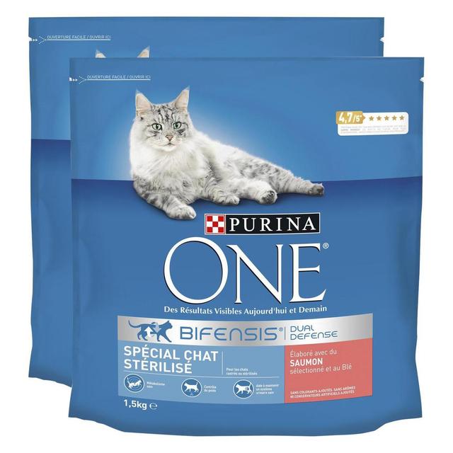 2050000394690 - Purina - One - Croquettes Saumon pour chat adulte stérilisé