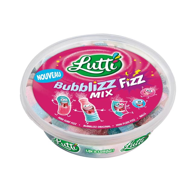 3664346354790 - Lutti - Bonbon Acidulés Bubblizz Fizz Mix 