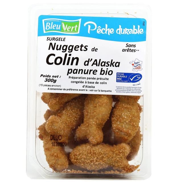 3551610005390 - Bleu Vert - Nuggets de Colin d'Alaska MSC Panure Bio