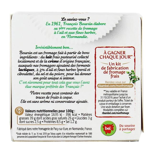 3073781116090 - Boursin - Fromage Ail & Fines Herbes