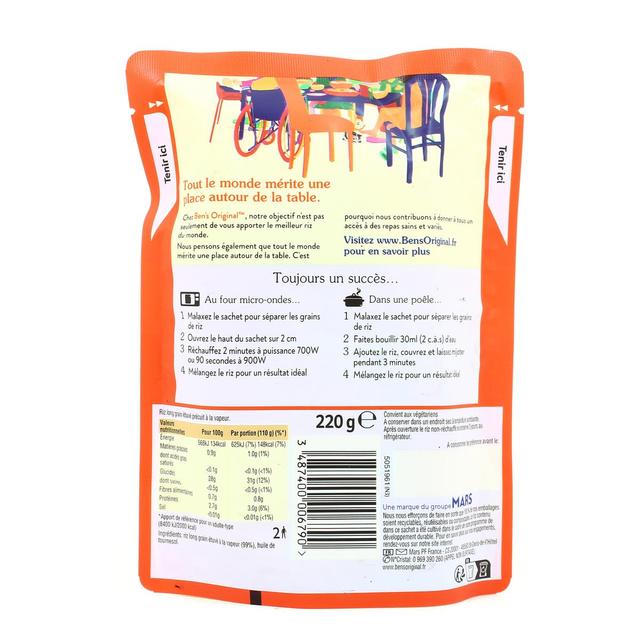 3487400006790 - Ben's Original - Riz Micro Onde Express Long Grain