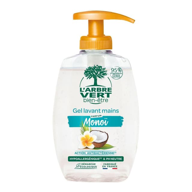 3450601049590 - L'Arbre Vert Bien-Etre - Gel lavant mains parfum Monoï