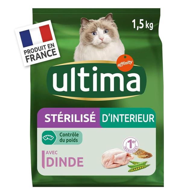 8410650201191 - Affinity - Ultima - Croquettes Dinde Contrôle du Poids pour chat stérilisé d'intérieur