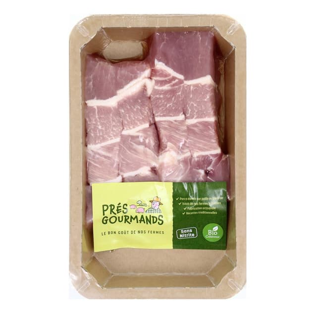 3462800001491 - Prés Gourmands - Brochettes de Porc Natures, Bio