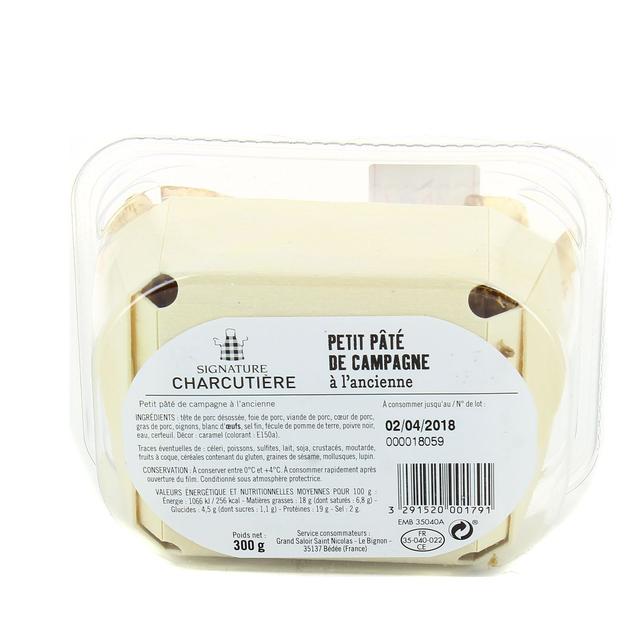 3291520001791 - Signature Charcutière - Petit Pâté de Campagne à l'Ancienne